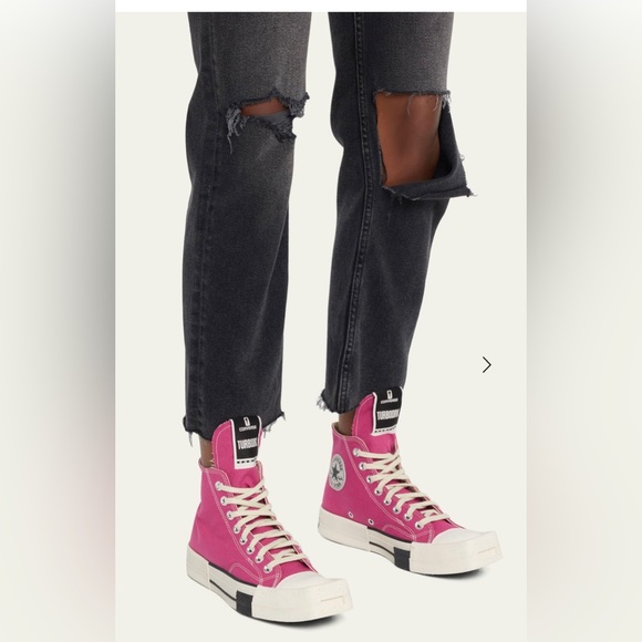 SOLD::ConversexDrkshdw Rick Owens laceless Sneaker NWT men’s 9.5 wmns 11.5 pink - Picture 10 of 11